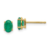 14K Emerald Earrings May